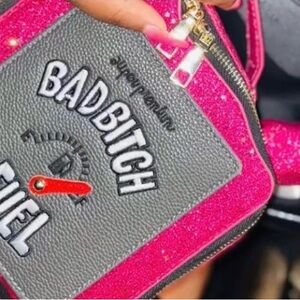 Stylish Pink and Gray Women's Bag